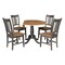 International Concepts Round 42 in W, 42 in L, 29.5 in H, Wood, Hickory/Washed Coal K45-42DPT-C10-4 - alternate 9